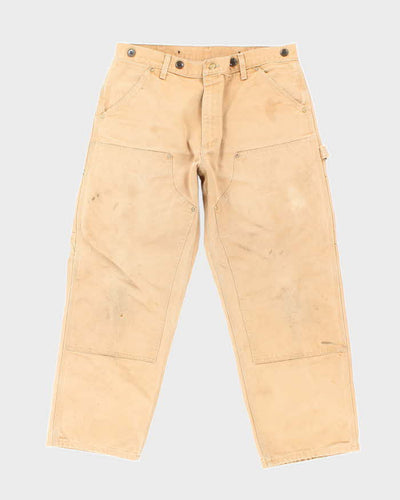 Vintage Carhartt Faded Heavyweight Double Knee Carpenter Trousers - W34 L27