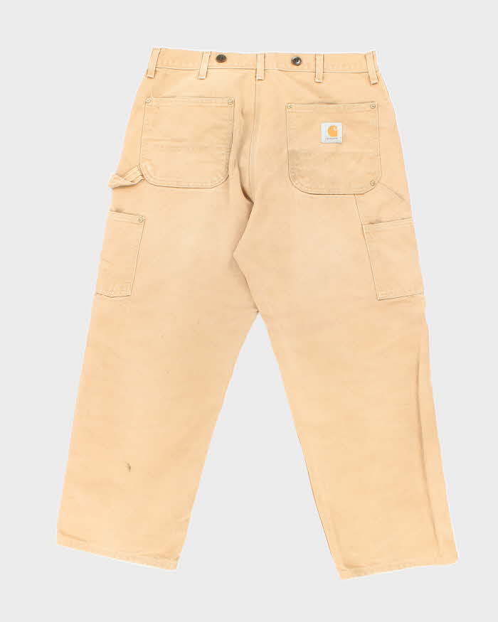 Vintage Carhartt Faded Heavyweight Double Knee Carpenter Trousers - W34 L27