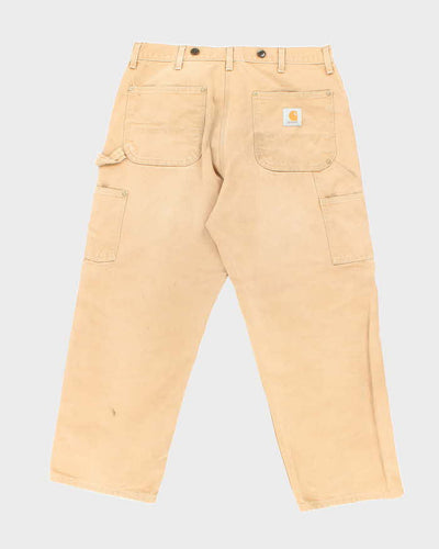 Vintage Carhartt Faded Heavyweight Double Knee Carpenter Trousers - W34 L27