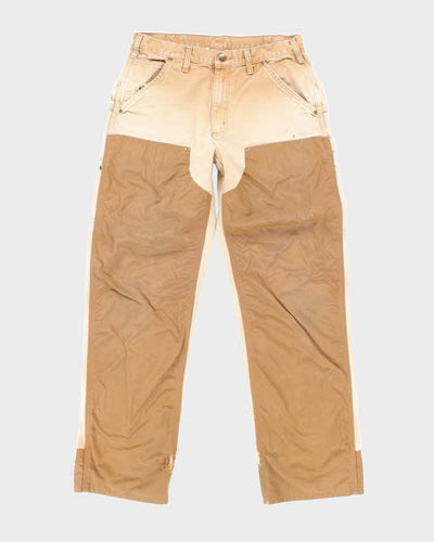 Vintage Carhartt Brown Heavyweight Double Knee Carpenter Trousers - W30 L31