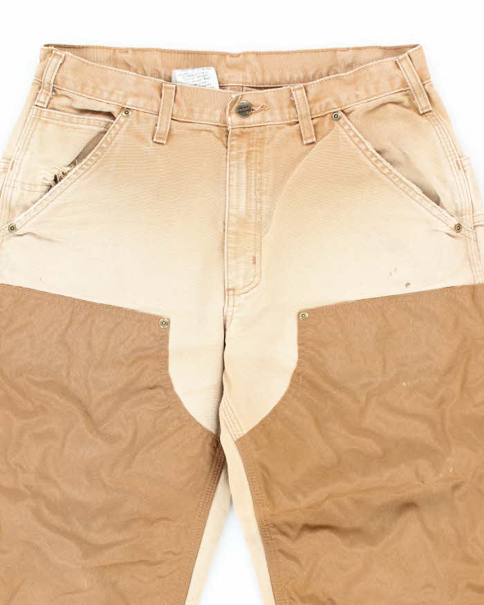 Vintage Carhartt Brown Heavyweight Double Knee Carpenter Trousers - W30 L31