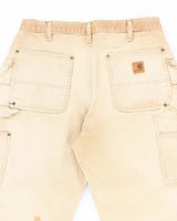 Vintage Carhartt Brown Heavyweight Double Knee Carpenter Trousers - W30 L31
