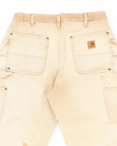 Vintage Carhartt Brown Heavyweight Double Knee Carpenter Trousers - W30 L31