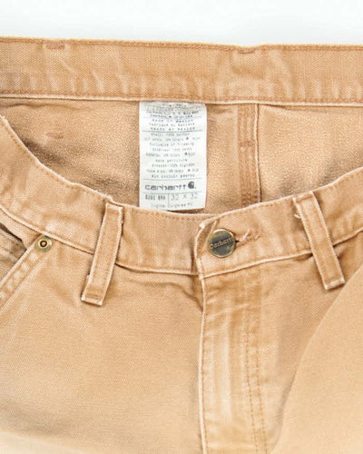 Vintage Carhartt Brown Heavyweight Double Knee Carpenter Trousers - W30 L31