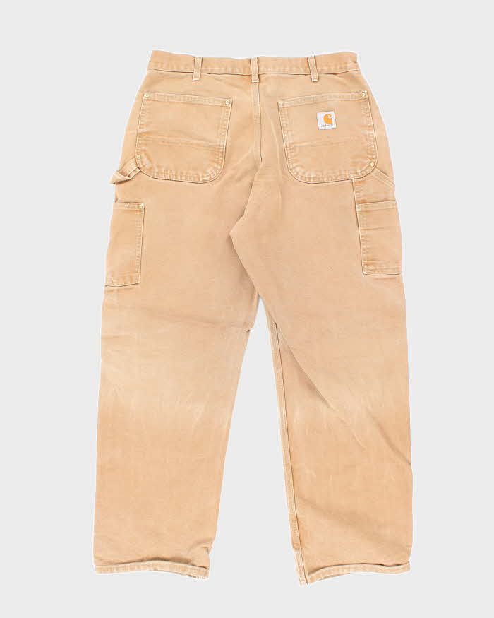 Vintage Carhartt Brown Heavyweight Double Knee Carpenter Trousers - W32 L28