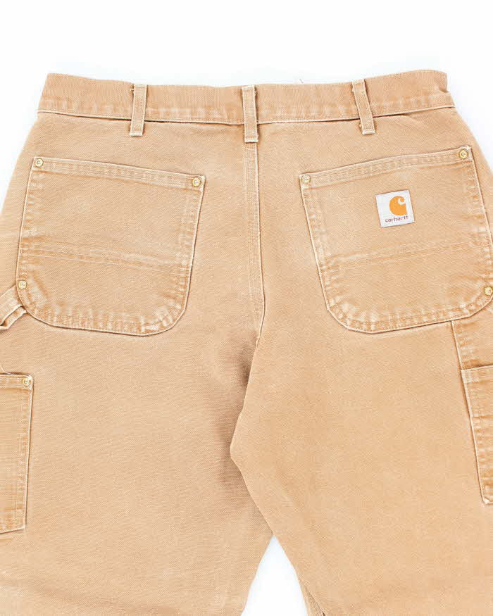 Vintage Carhartt Brown Heavyweight Double Knee Carpenter Trousers - W32 L28