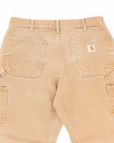 Vintage Carhartt Brown Heavyweight Double Knee Carpenter Trousers - W32 L28