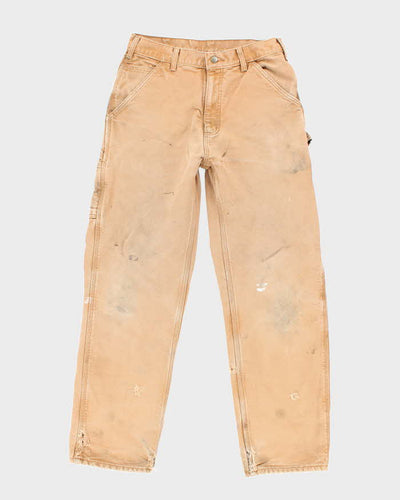 Vintage Carhartt Brown Lined Single Knee Carpenter Trousers - W30 L30