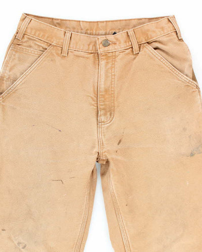 Vintage Carhartt Brown Lined Single Knee Carpenter Trousers - W30 L30