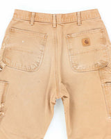 Vintage Carhartt Brown Lined Single Knee Carpenter Trousers - W30 L30
