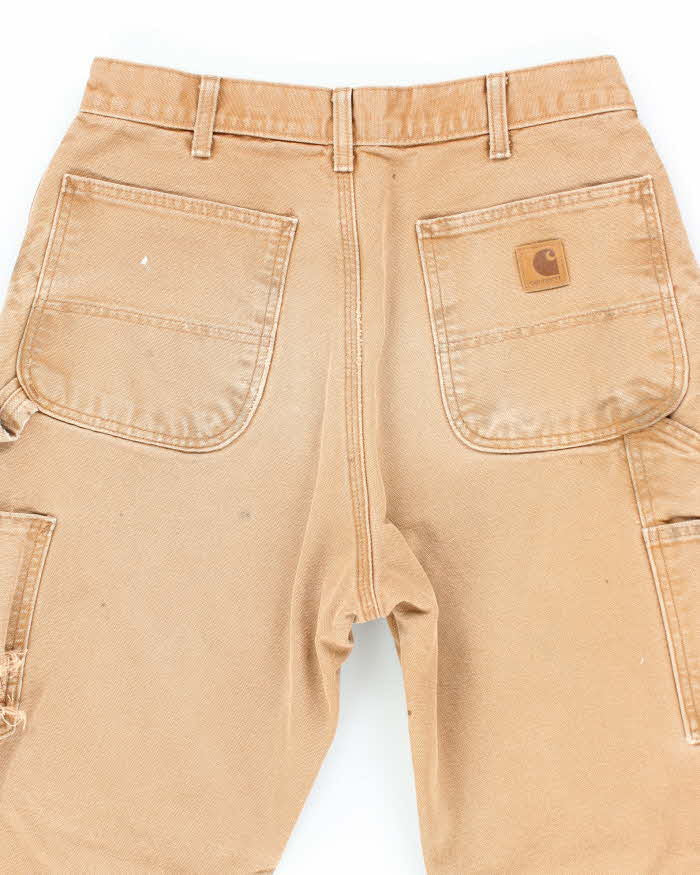 Vintage Carhartt Brown Lined Single Knee Carpenter Trousers - W30 L30