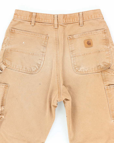 Vintage Carhartt Brown Lined Single Knee Carpenter Trousers - W30 L30