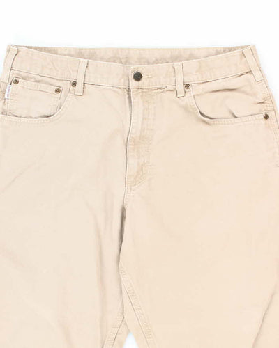 Vintage Carhartt Beige Single Knee Carpenter Trousers - W32 L28