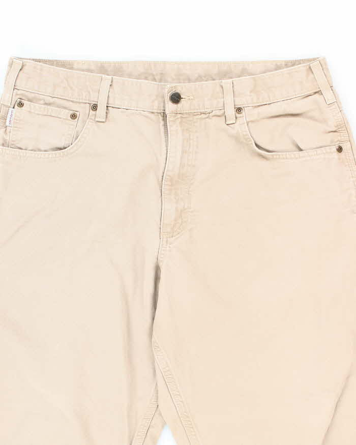 Vintage Carhartt Beige Single Knee Carpenter Trousers - W32 L28