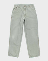 Vintage Carhartt Green Single Knee Carpenter Trousers - W32 L31