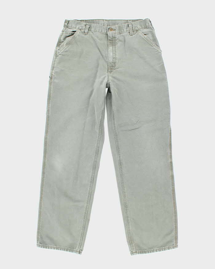 Vintage Carhartt Green Single Knee Carpenter Trousers - W32 L31