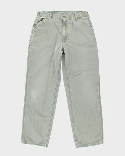 Vintage Carhartt Green Single Knee Carpenter Trousers - W32 L31
