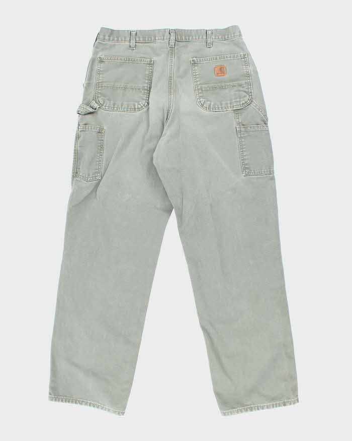 Vintage Carhartt Green Single Knee Carpenter Trousers - W32 L31