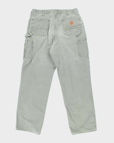 Vintage Carhartt Green Single Knee Carpenter Trousers - W32 L31