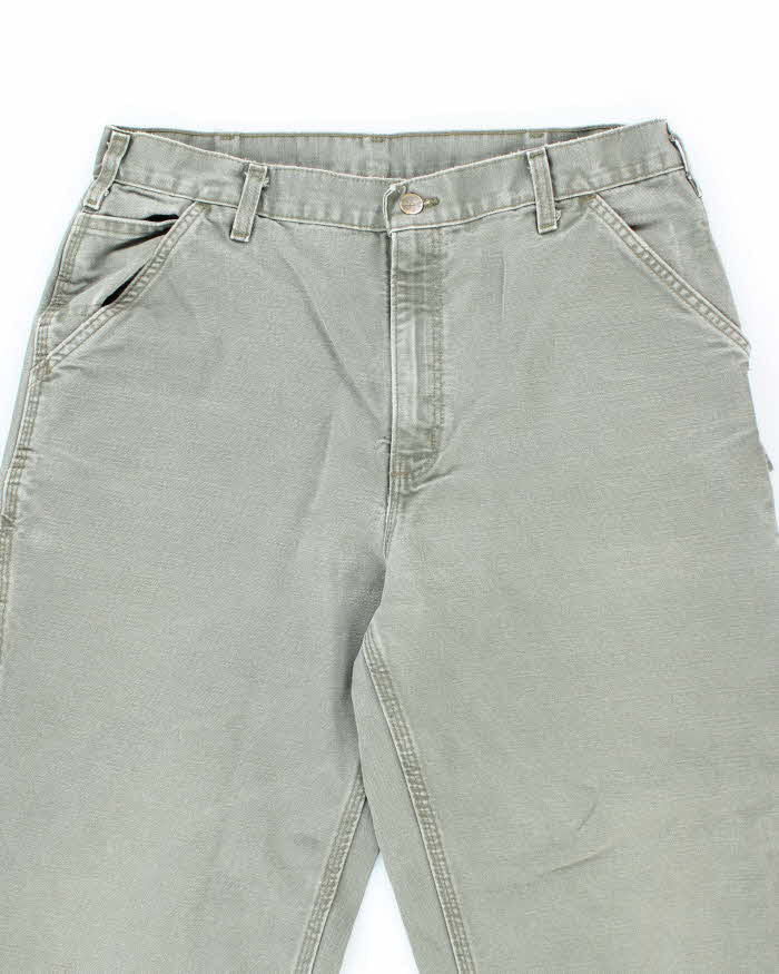 Vintage Carhartt Green Single Knee Carpenter Trousers - W32 L31