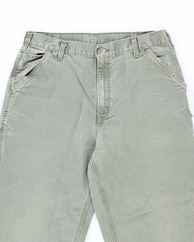 Vintage Carhartt Green Single Knee Carpenter Trousers - W32 L31