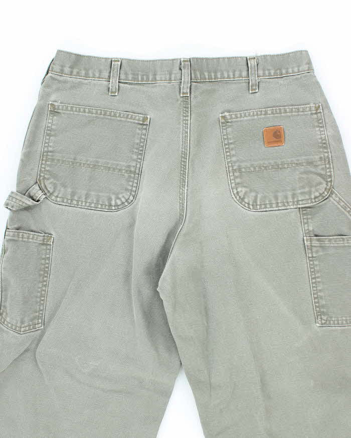 Vintage Carhartt Green Single Knee Carpenter Trousers - W32 L31
