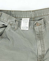 Vintage Carhartt Green Single Knee Carpenter Trousers - W32 L31