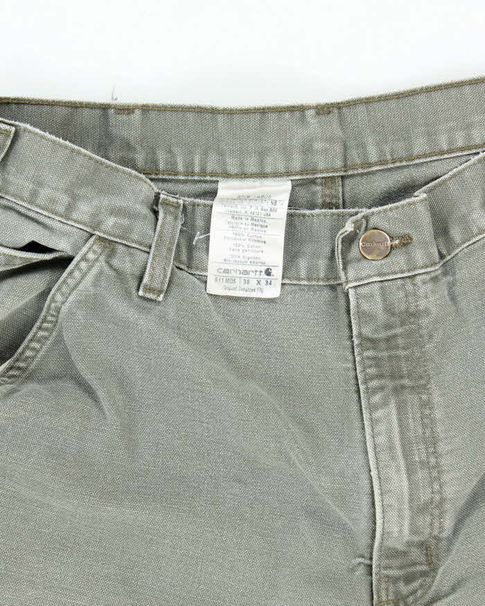Vintage Carhartt Green Single Knee Carpenter Trousers - W32 L31