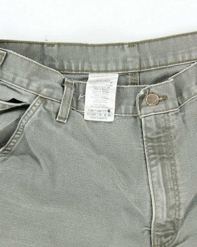 Vintage Carhartt Green Single Knee Carpenter Trousers - W32 L31