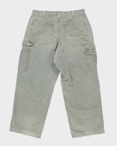 Vintage Carhartt Green Single Knee Carpenter Trousers - W32 L26