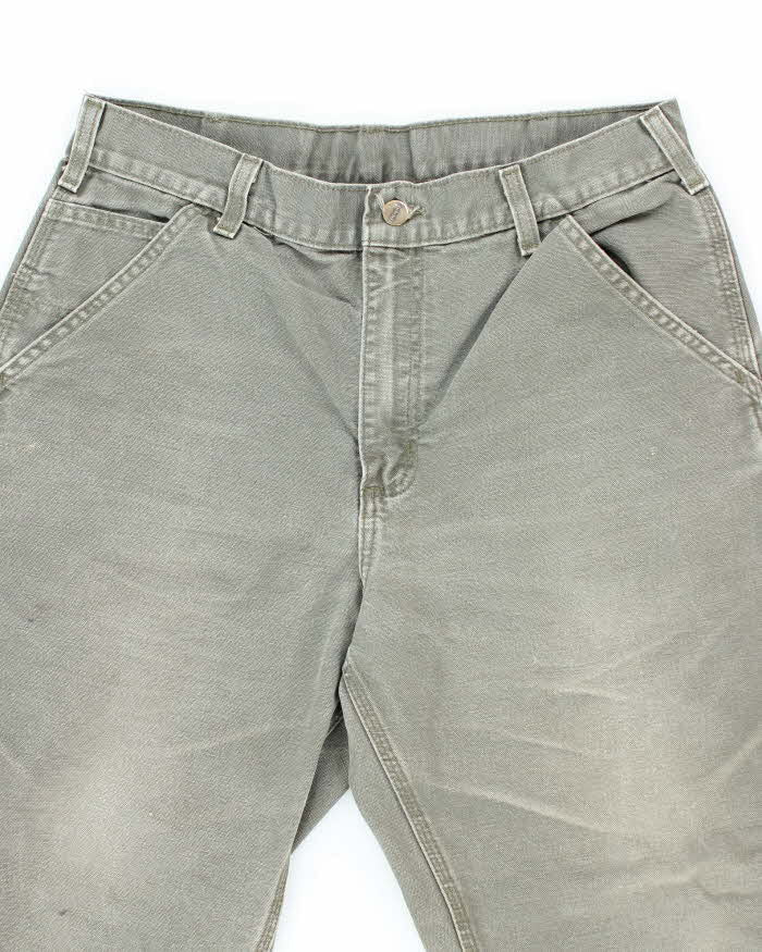 Vintage Carhartt Green Single Knee Carpenter Trousers - W32 L26