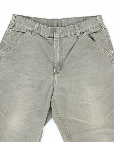 Vintage Carhartt Green Single Knee Carpenter Trousers - W32 L26