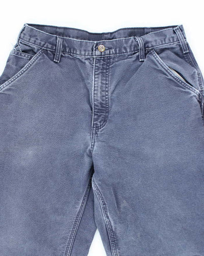 Vintage Carhartt Blue Single Knee Carpenter Trousers - W32 L28