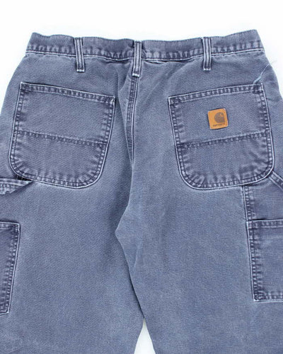 Vintage Carhartt Blue Single Knee Carpenter Trousers - W32 L28