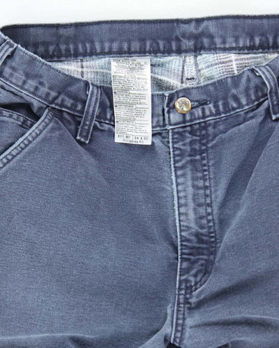 Vintage Carhartt Blue Single Knee Carpenter Trousers - W32 L28