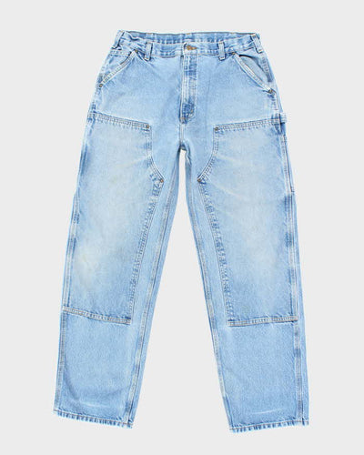 Vintage Carhartt Denim Double Knee Carpenter Trousers - W34 L34