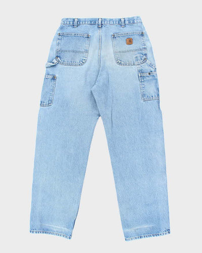 Vintage Carhartt Denim Double Knee Carpenter Trousers - W34 L34