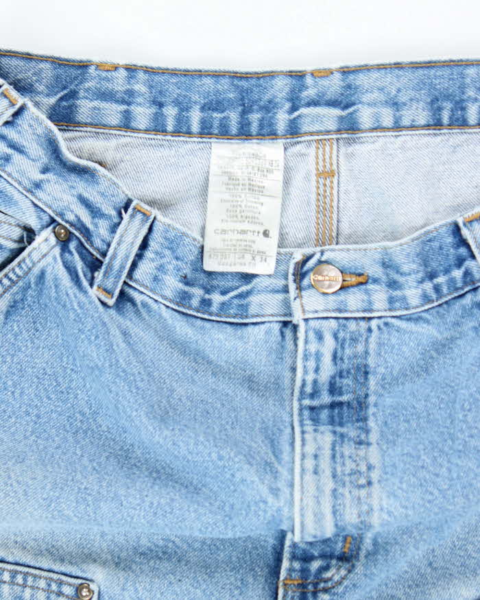 Vintage Carhartt Denim Double Knee Carpenter Trousers - W34 L34