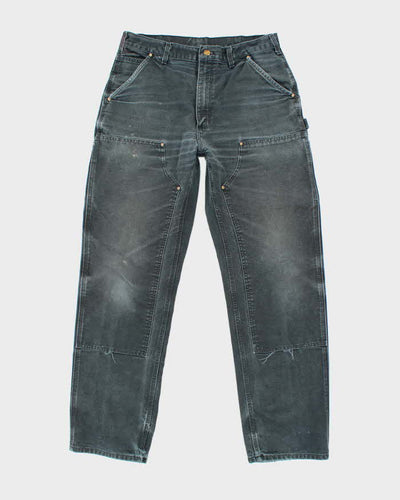 Vintage Carhartt Black Double Knee Carpenter Trousers - W32 L32