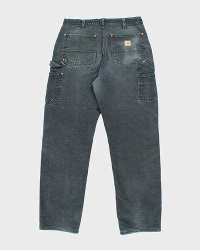 Vintage Carhartt Black Double Knee Carpenter Trousers - W32 L32