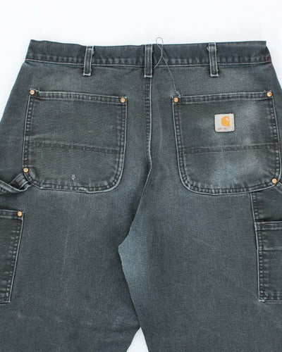 Vintage Carhartt Black Double Knee Carpenter Trousers - W32 L32
