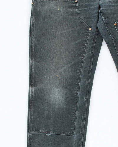 Vintage Carhartt Black Double Knee Carpenter Trousers - W32 L32