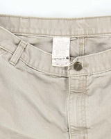Vintage Carhartt Green Faded Single Knee Carpenter Trousers - W34 L31
