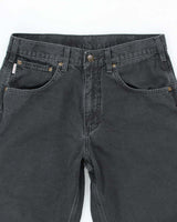 Vintage Carhartt Black Faded Single Knee Carpenter Trousers - W30 L27