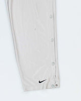 Vintage 90's Nike Full Leg Popper Tracksuit Bottoms - L