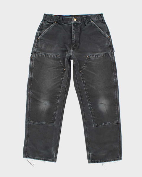 パンツ W32 00s Carhartt Faded Double Knee Pants Carhartt Double Knee Pants - Faded Black | Flatspot