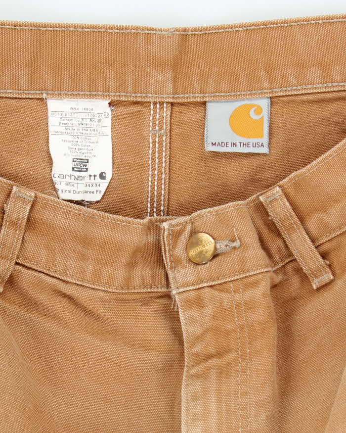 Vintage 2000's Carhartt Double Knee Carpenter Trousers - W32 L32
