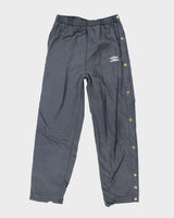 Vintage 90's Umbro Faded Leg Popper Track Suit Bottoms - M