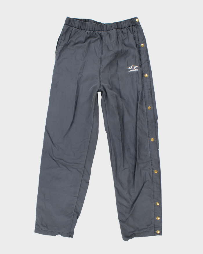 Vintage 90's Umbro Faded Leg Popper Track Suit Bottoms - M