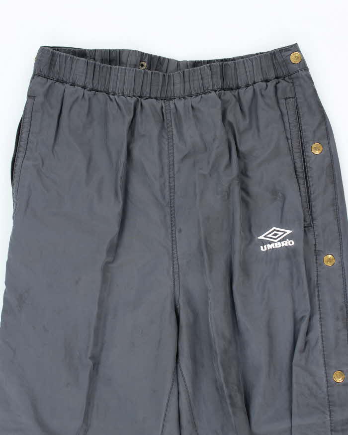 Vintage 90's Umbro Faded Leg Popper Track Suit Bottoms - M